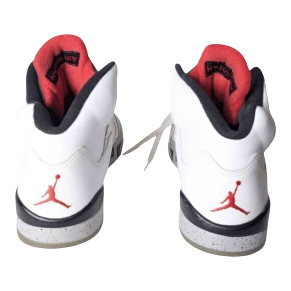 NIKE Air Jordan 5 Retro 'White Cement' Sneakers Size 8 - Picture 5 of 9